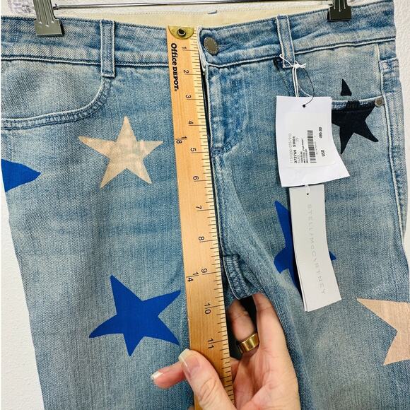 NWT Stella McCartney Blue Star Low Rise Skinny Boyfriend Jeans 29 - Picture 12 of 13